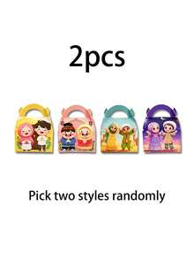 48 pièces/24 pièces/16 pièces/12 pièces/6 pièces/2 pièces Coffret cadeau Ramadan. Sacs à collation portables, fabriqués à partir de motifs de bandes dessinées vibrantes et de matériaux en carton robuste, convenant comme cadeaux pendant le Ramadan, pouvant également être utilisés pour ranger les faveurs de fête, décorer les vacances et comme fournitures pour événements. Ce sac de rangement polyvalent pour collations et petits cadeaux est doté d'une poignée facile à saisir. - Multicolore - Voir 12