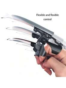 Mechanical Wolf Claw, Retractable & Foldable, Flexible Finger Joints, Haunted House Escape Room Cosplay Prop, Multi-Functional Extendable Wolf Claw Creative Stress Relief Mechanical Finger Sleeve Toy - Multicolor - View 7