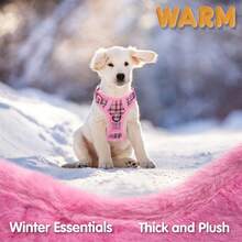 Arnés para perro transpirable y duradero, con anillos en D en la parte delantera y trasera, chaleco acolchado de tela Oxford para mascotas, a prueba de ahogo y escape - Rosa - Ver 4