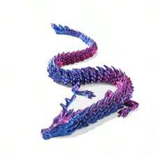 3D打印可动关节夜光中国龙摆件，创意男士礼物 - 彩色 - 查看 12