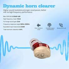 Hearing Aids For Seniors Rechargeable With Noise Cancelling,  Hearing Aids Rechargeable With Portable Charging Case (Black) - trắng - Xem 4