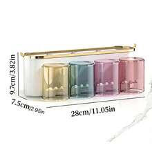 Best-Selling Gold-Plated Toothbrush Holder, Toothpaste Rack, Rinse Cup, Wall-Mounted Toothbrush Cup Holder, Home Use - Multicolor - View 3