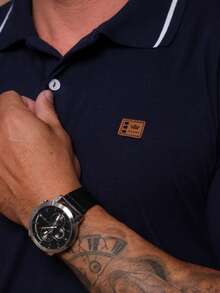 Kit Of 2 High Quality Polo Shirts 100% Cotton Men's Basic T-Shirt Autumn Spring Spring/Autumn Summer Winter All Spring/Summer Autumn/Winter Spring/Summer/Autumn Regular Fit Christmas Thanksgiving Valentine's Day Pride Month Teacher's Day Father's Day Polo Shirt - Marsala và Hải quân - Xem 3