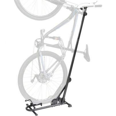 Vertical Bike Floor Stand Adjustable Vertical & Horizontal Bicycle Parking Rack With Stem Handlebar Stabilizer Premium Quality Fits MTB Road Bikes Up To 29" Wheels For Garage Home Apartment Indoor Outdoor Storage