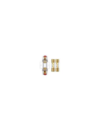 1Pcs AGU Inline Fuse Holder Gold Plated With 2Pcs 20 Amp AGU Power Ty Fuse Gold Plated Glass For Car Audio Automotive Mounting Amplifier,40920722