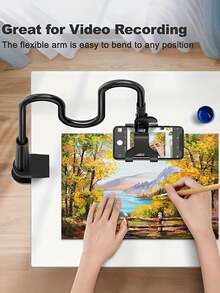 1pc 360° Rotatable Universal Adjustable Slouchy Phone Holder, Fits 4-7 Inch Phones, Retains Charging Port, Suitable For Living Room, Bedroom, Kitchen, Bathroom And More, Best Gift Choice - Multicolor - View 4
