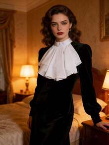 Vintage French Collar, Imitation Collar, Washed Collar, Bib Collar, Opera Performance, Cosplay Accessories - White - View 6