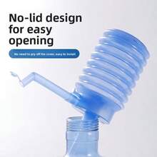 1 pièce Pompe à eau manuelle, distributeur d'eau en bouteille, pompe à eau manuelle - pompe à eau manuelle portable, sans batterie ni alimentation électrique nécessaire, eau potable en bouteille propre et hygiénique, distributeur manuel amovible avec tube souple, convient pour la maison, le bureau, les voyages et l'extérieur, dispositif de pompage d'eau portable, accessoire de barbecue d'extérieur - Multicolore - Voir 5