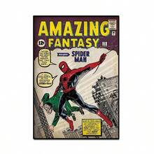 Marvel 这款20*30厘米的复古漫画风格蜘蛛侠海报，重现了经典的蜘蛛侠封面，展现了包括章鱼博士在内的标志性反派场景，并带有与钢铁侠相同的复古美式风格。让漫威粉丝沉浸在超级英雄的世界中，瞬间将游戏室、卧室和书房变成超级英雄总部。这款酷炫的墙饰将助你实现英雄梦想。 - 彩色 - 查看 7