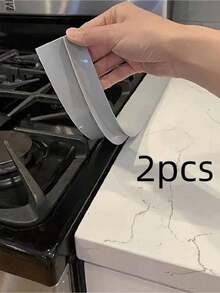2pcs T-Shaped Stove Top High Temperature Resistant Gap Strips Silicone Filling Strips Silicone Sealing Strips Waterproof Oilproof Dustproof Insert Strips Silicone ,Glue Kitchen Gap Cover - Heat Resistant, Waterproof, Stain Resistant - Great For Sealing Spaces And Keeping Countertops Clean - Nhiều màu - Xem 5