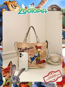 Disney 1 Túi đựng cơm trưa họa tiết Zootopia/Judy được cấp phép chính thức, túi xách thời trang họa tiết hoạt hình, túi đựng hộp cơm, túi đeo vai đa năng tiện dụng, nhẹ, dây đeo vai có thể điều chỉnh, túi đeo chéo dành cho nữ/bé gái/thanh thiếu niên/học sinh dùng hàng ngày/đi chơi/mua sắm/đi học. - Nhiều màu - Xem 5