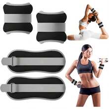 Polainas Para Tobillo, 2 Pcs Pesas Para Tobillos, Polainas para Muñecas, Pesas Para Muñecas y Tobillos Ajustables, Ankle Weights para Ara Ejercicio, Correrr, Caminar, Footing, Pilates - Negro - Ver 9