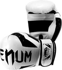 Guantes de Boxeo Venum Entrenamiento, Profesional, Resistencia, Comodidad, Alta Calidad, para Sparring, Kickboxing y Artes Marciales - Blanco - Ver 2