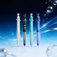 4pcs/Set Cute Bowknot Retractable Pens, Ins Style High-Quality Quick-Drying Neutral Pens, 0.5mm Black Ink Pens For Smooth Writing On Diaries And Stationery, Back To School Supplies, Office Supplies, Student Gifts - Black - View 5