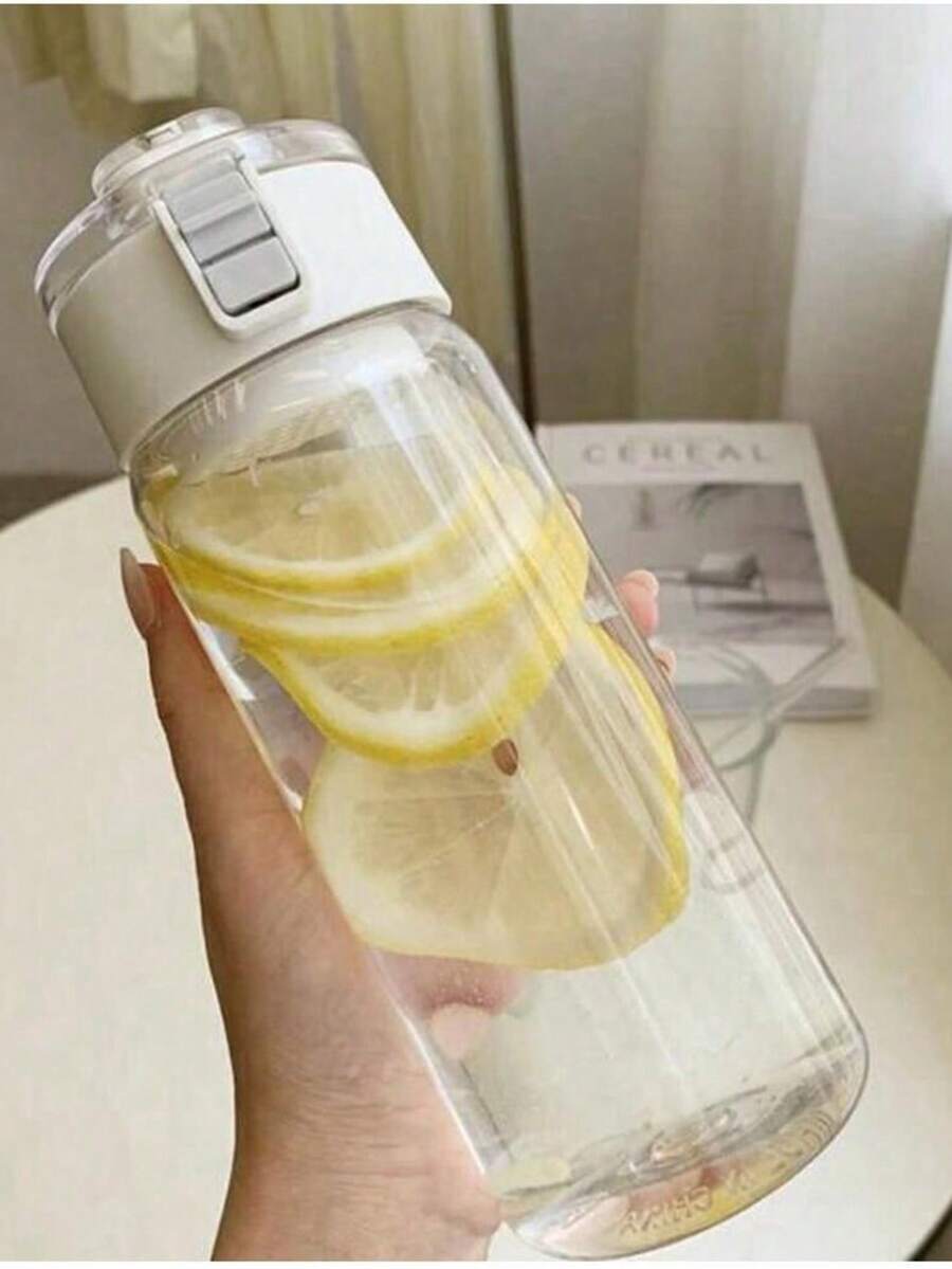 350/550/800ml Transparent Sports Water Bottle, Large Capacity Portable Water Bottle, Special For Outdoor Travel And Office Use - Multicolor - View 1
