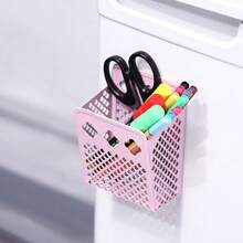 Magnetic Pencil Holder - Magnetic Locker Organizer, 1 Pack Pen Holder Locker Accessories For School And Office (1 Pack Black) - 1 Gói Màu Hồng - Xem 3