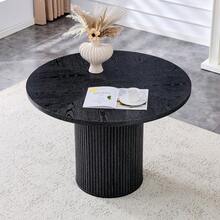 Mesas de comedor - Negro + MDF + Metal - Ver 2