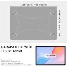 - Funda universal para tablet de 11 pulgadas, funda para tablet de 11.5 pulgadas, funda protectora portátil de piel sintética, con 4 anillos fijos, para todo tipo de tabletas,40946472 - verde menta - Ver 2