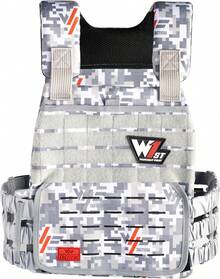 Chaleco de Peso Táctico para Crossfit + 2 Placas De 10lb - Negro - Ver 1