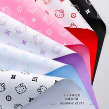 10/20张装花卉包装纸，花束包装纸，银边纸，韩式金边纸，适合DIY手工礼品包装、花卉装饰，22.4 x 22.4英寸，包装纸，薄纸，花束用品，圣诞节，情人节 - 多色 - 查看 12