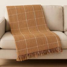 Luxury Giant Sofa Throw 240m X 180m - PREMIUM CHESS SAND - View 2