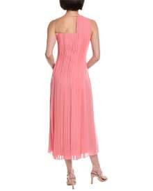 Akris Illusion One-Shoulder Silk Midi Dress - Hồng - Xem 3