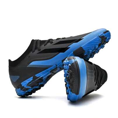 男士室内足球鞋，女士训练鞋，橡胶五人制足球鞋，适合运动平底训练的运动鞋