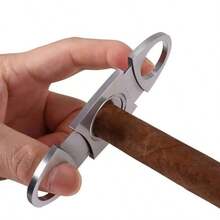 不锈钢雪茄剪 - V 型切口，锋利双刃，适用于雪茄和高档雪茄 - 必备吸烟配件 - 彩色 - 查看 6