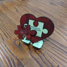 1pc Personalized "Will You Be My Girlfriend?" Valentine's Day Puzzle Proposal Card, Customizable Love Message, Surprise Proposal Gift