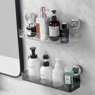 1pc Dual-Layer Luxury Storage Box, Tabletop Cosmetic Organizer, Vanity, Bathroom Storage Rack, No-Drill Storage Shelf, Luxury Storage Rack, Kitchen Utensil Storage, Plastic Desktop Storage Rack, Drawer Organizer Box, Divider, Jewelry Storage Rack, Cosmetic Storage Rack, Skincare Storage Rack, Multi-Function Storage Rack