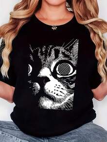 Camiseta para mujer WQ4A - Negro - Ver 7