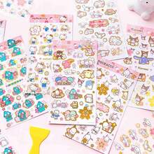 1pc New Japanese Anime Cute And Attractive Cartoon Peripheral Stickers, Fun Stickers With High Beauty And Cuteness, Dopamine Girl Heart High Beauty Stickers - Multicolor - View 1