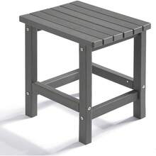 Adirondack - Mesa Auxiliar Cuadrada para Exteriores, Mesa Auxiliar de Polietileno de Alta Densidad, Resistente a la Intemperie para Patio, Patio, Piscina, compañero de Interior, Playa, fácil - Marrón - Ver 11