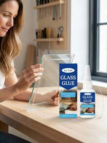 高粘性、快干、透明天然玻璃胶 - 彩色 - 查看 2