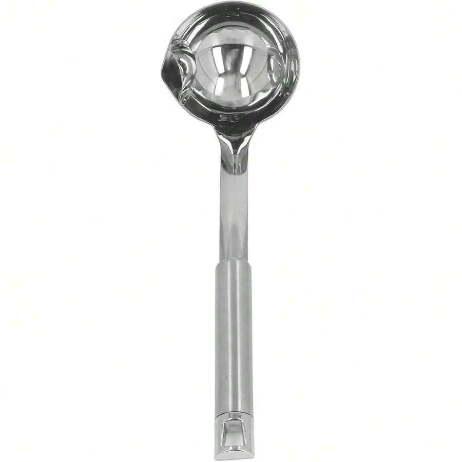 Separador de aceite de acero inoxidable, cucharón de sopa, separador de grasa para salsa, 12 pulgadas, separador de grasa, separador de grasa, cuchara de filtro de aceite para cocina, colador de sopa,40903764 - Multicolor - Ver 1