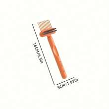 2-In-1 Comb Cleaning Brush For Air Cushion Airbag Comb Hair Cleaning Hook Claw Comb Gap Cleaning Tool Curling Comb Cleaner Reusable Hairdressing Comb Gap Cleaning Brush Compact And Easy To Carry - 彩色 - 查看 4