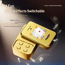 1个2026年流行德州扑克旋转发声减压玩具，非常适合新年派对、减压礼物、节日礼物、生日礼物，独特礼物 - 彩色 - 查看 5