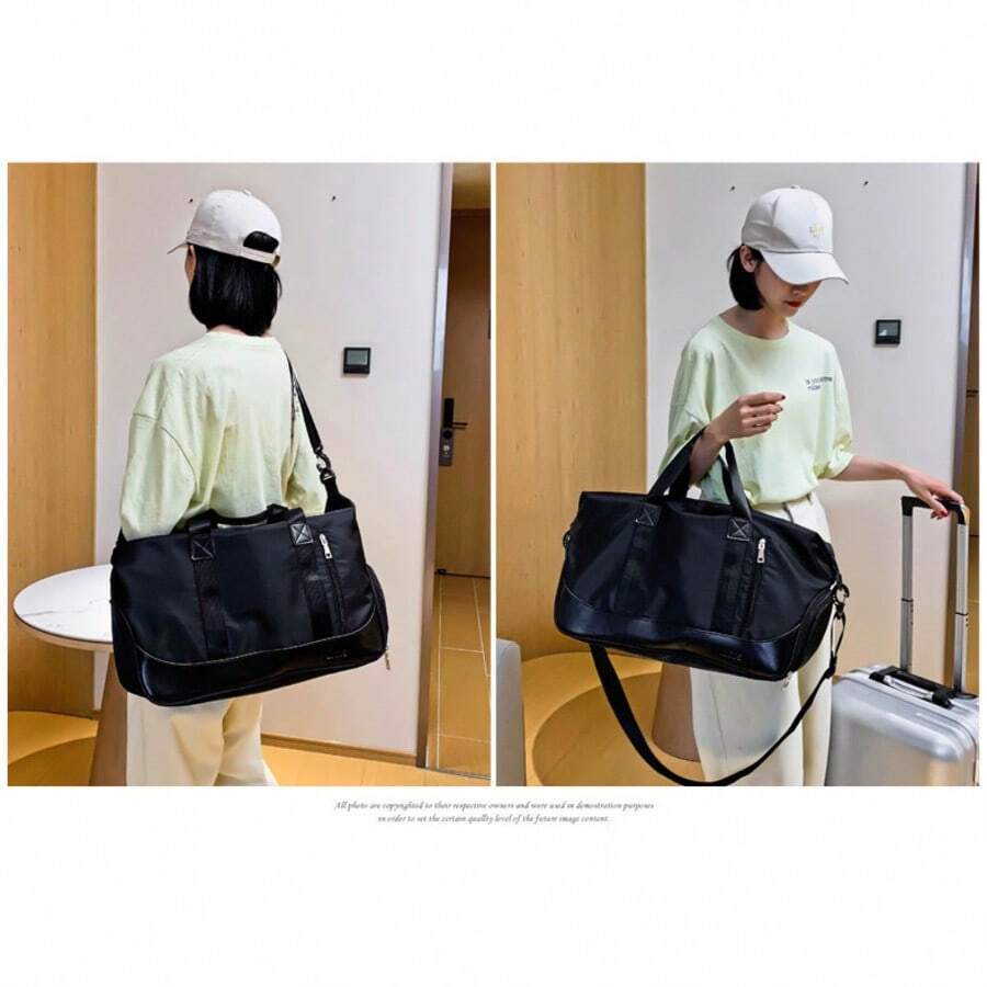 Waterproof Bag For Yoga, Gym And Workouts, Ideal For Travel, Swimming And Dancing. Can Also Be Used As A Shoulder Bag Or Sports Bag. - 黑色 - 查看 1