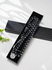 45颗透明亚克力念珠礼盒装，穆斯林祈祷念珠，中东念珠，日常使用 - 彩色 - 查看 12