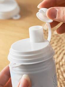 1pc Easy Pull Can Dust Cover, Beverage Bottle Sealing Lid, Portable Drink Bottle Cap - White - View 3