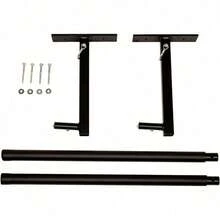 Adjustable Ceiling Rack, Garage Storage Mount, Folding & Extension Ladders, Overhead Hanger - Black - View 4