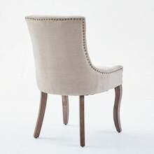 2 Dining Chairs, Polyurethane Seat, Rattan Backrest, Living Room Chair, Bedroom Chair