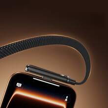 240W Super Fast Charging Retractable 2-In-1 Charging Cable With Phone Holder, Suitable For Gaming, Office, Car Travel, Compatible With Type-C Devices, Black Compatible With IPhone 17, 17 Pro Max, 16, 16 Plus, 16 Pro, 16 Pro Max,Compatible With Redmi, Compatible With OnePlus Charger - Black - View 5