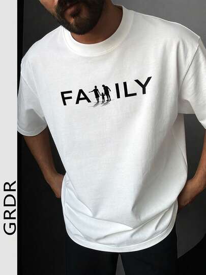  GRDR Men's Fashionable Printed Loose Short Sleeve T-Shirt | Exquisite Design | Summer Essential | Easy To Match | Showcase Your Style