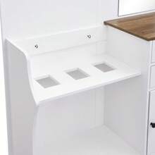 Wardrobe Set With Mirror, Hooks, Drawers And Umbrella Stand.