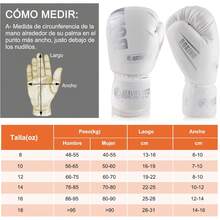 Guantes de Boxeo Profesionales 8-18 oz para Hombres y Mujeres - Incluye Protector Bucal MMA + Vendas + Bolsa de Almacenaje - Ideal para Entrenamiento, Muay Thai y Sparring Ajustable - Blanco - Ver 6