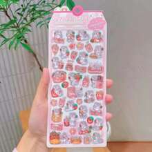 新款幽灵家族浮雕水晶贴纸，卡通手机装饰贴纸 - 彩色 - 查看 27