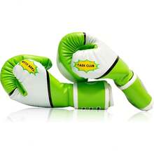 Guantes de boxeo para niños y niñas, jóvenes de 5 a 12 años de edad, guantes de boxeo de entrenamiento para saco de boxeo de kickboxing Muay Thai - Verde - Ver 3