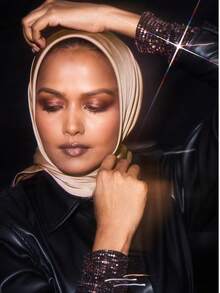 Luxury Silk Shawl Solid Scarf For Women Satin Fashion Wraps Neckerchief Female Hair Bands Headband Bandana - Multicolor - View 5