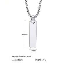 1pc Customized Couple Eye Photo Necklace, Laser Engraved Eye Photo And Name Pendant Necklace, Customized Laser Engraved Text Couple Necklace, Stainless Steel Square Faux Pearl Men's Photo Necklace, Personalized Unique Gift For Girlfriend, Mother, Family, Friends, Daughter, Grandparents - Multicolor - View 10